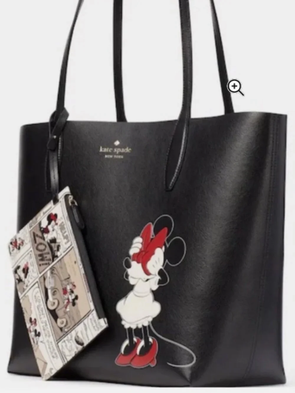 NWT Disney X Kate Spade New York Minnie Mouse Tote Bag & Wristlet